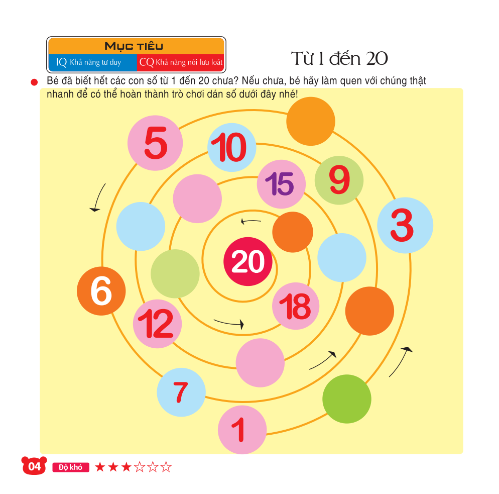 208 miếng dán hình thông minh - iq-eq-cq: chơi cùng các con số - Ảnh 7