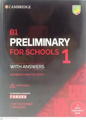b1 preliminary for schools 1 for the revised 2020 exam student's book with answers with audio with resource bank: authentic practice tests (pet practice tests) - Ảnh 2