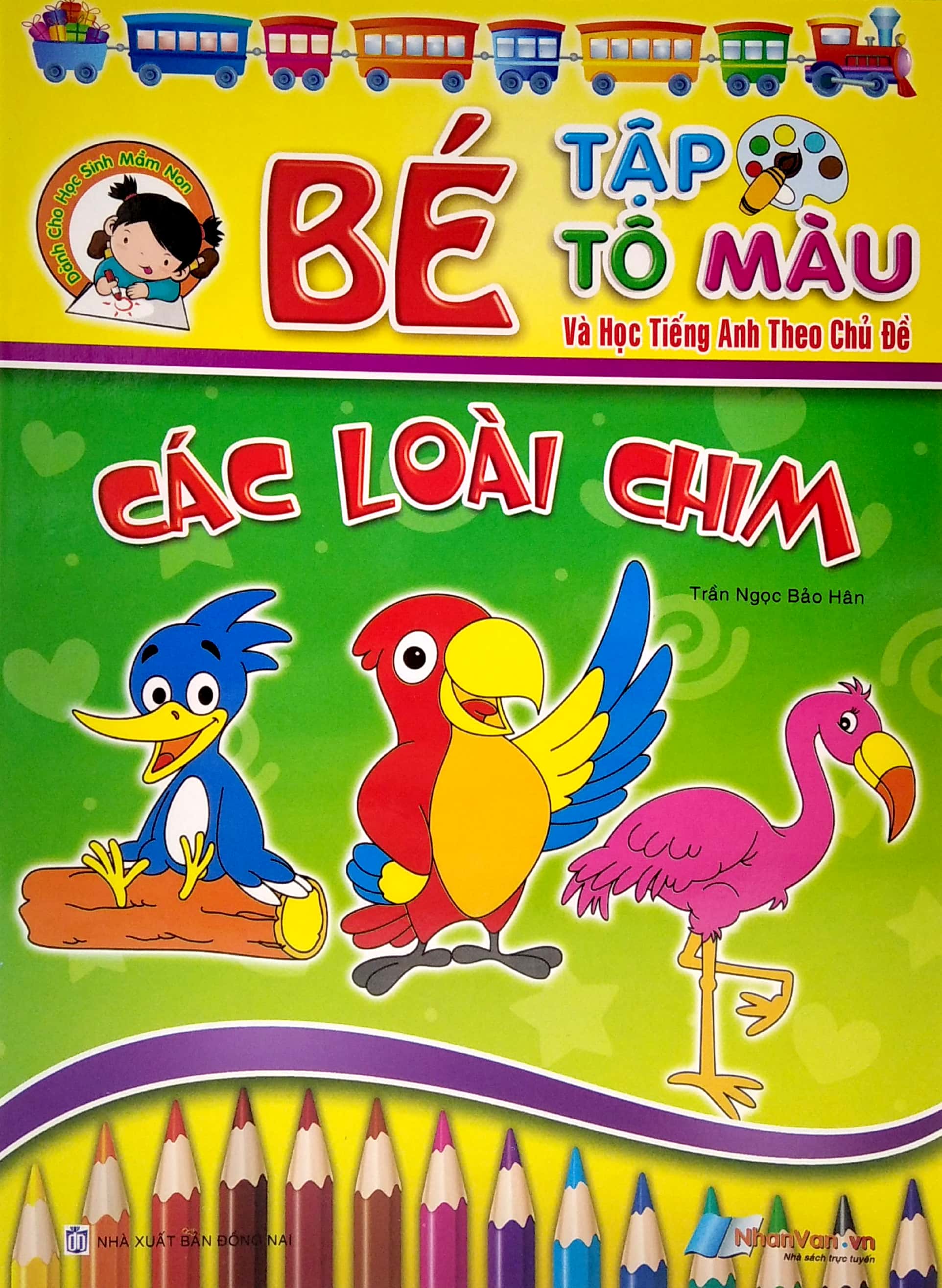 bé tập tô màu và học tiếng anh theo chủ đề - các loại chim - Ảnh 3