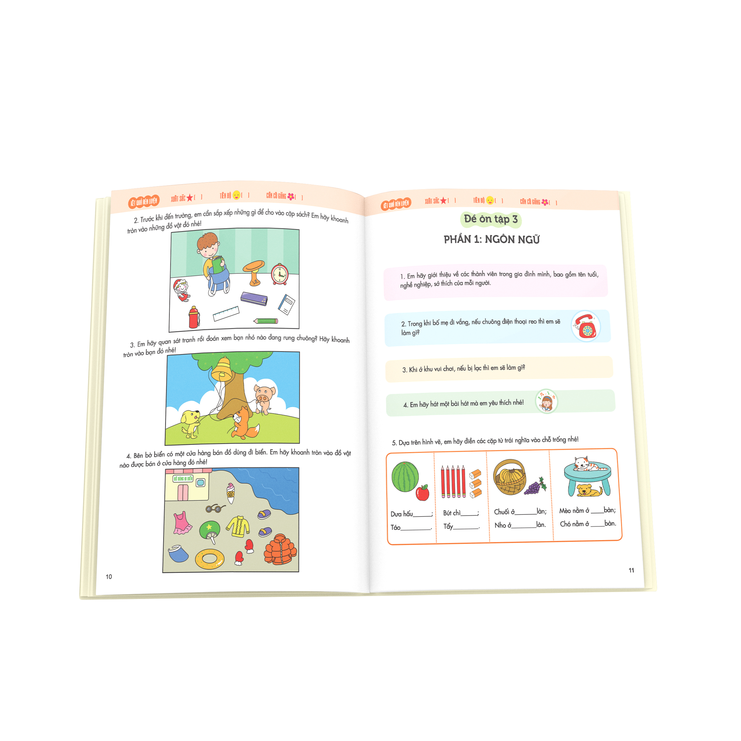 bé vào lớp 1 - đề ôn tập vào lớp 1 (dành cho bé từ 4-6 tuổi) - Ảnh 4