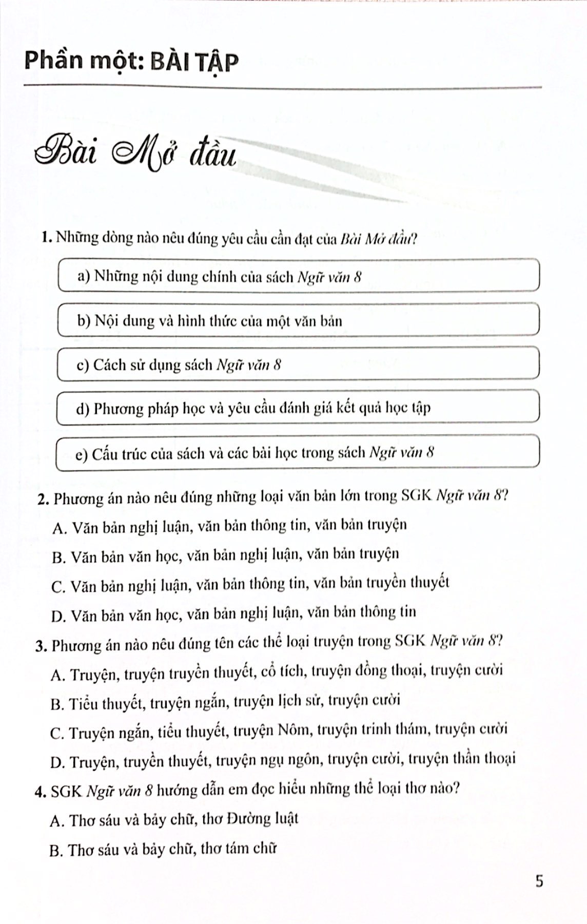 bộ bài tập ngữ văn 8 - tập 1 (cánh diều) (chuẩn) - Ảnh 4