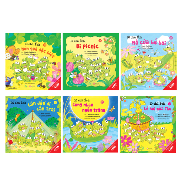 Bộ
						
										
										Bộ Sách Ehon Nhật Bản - 10 Chú Ếch - Phần 3 - Tập 13-18 (Bộ 6 Cuốn)