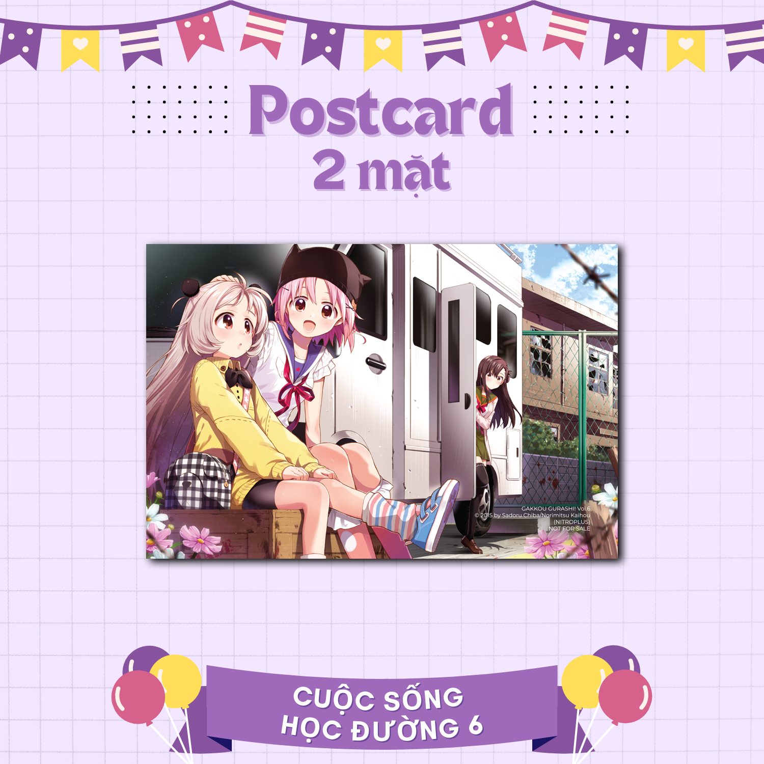 bộ cuộc sống học đường - tập 6 - tặng kèm postcard - Ảnh 3