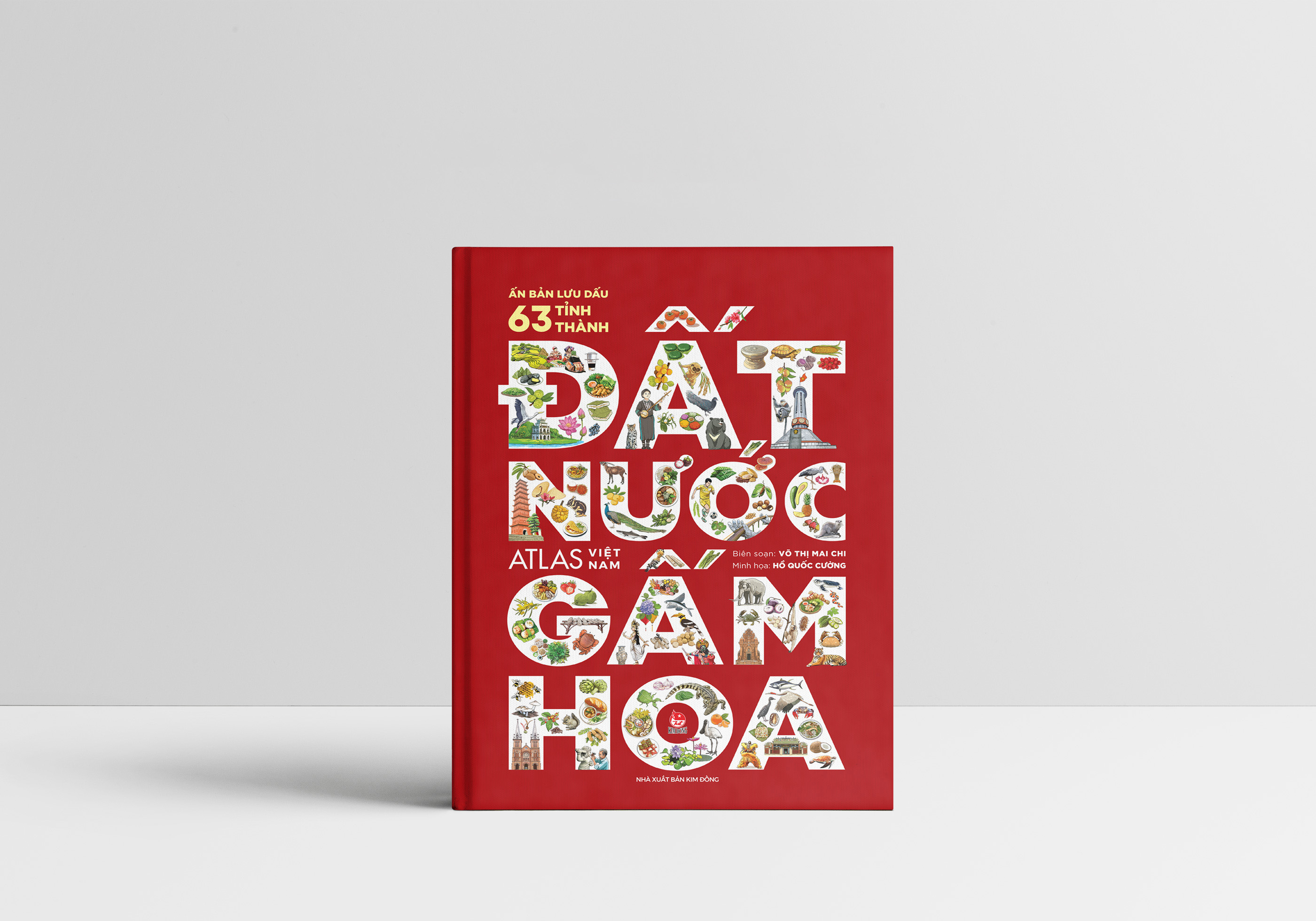 Bo
						
										
										Dat Nuoc Gam Hoa - Atlas Viet Nam - An Ban Luu Dau 63 Tinh Thanh - Bia Cung - Ảnh 3
