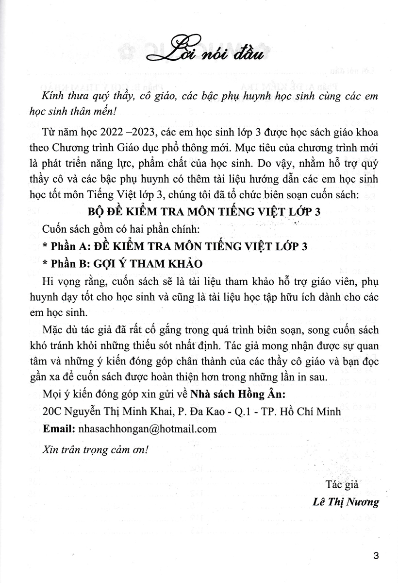 bộ đề kiểm tra môn tiếng việt lớp 3 (dùng kèm sgk chân trời sáng tạo) - Ảnh 3