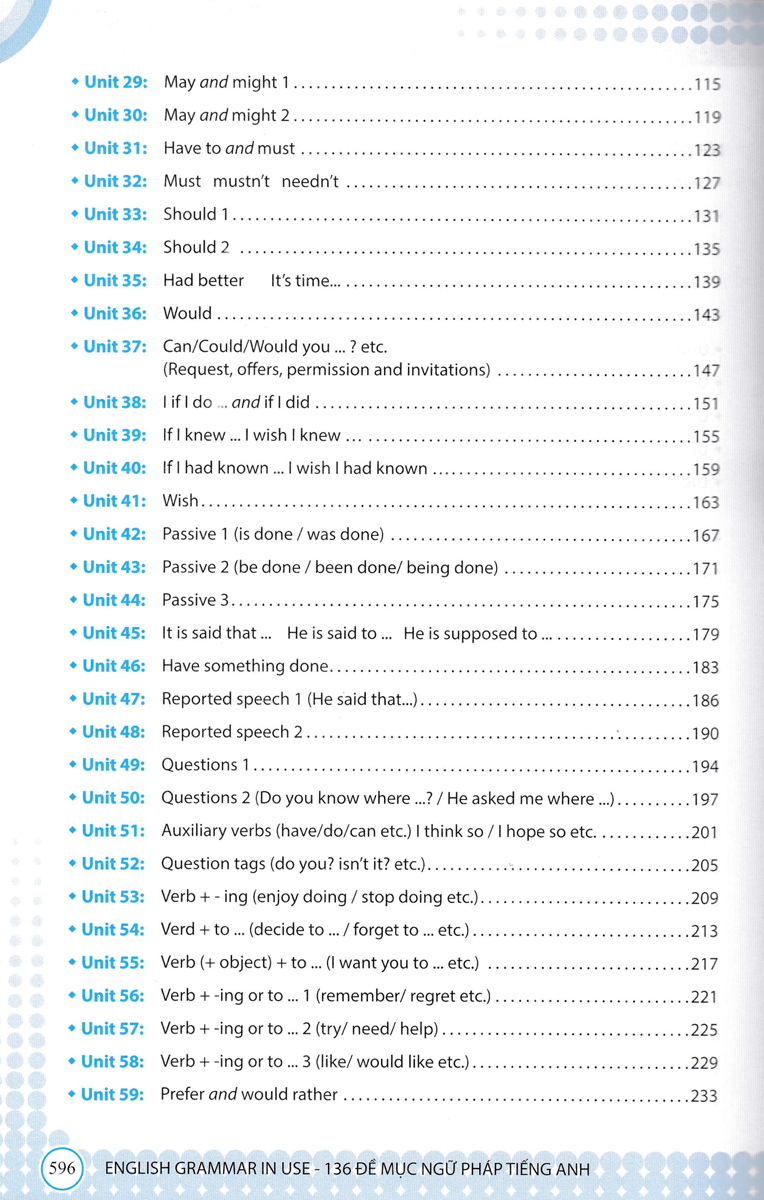 bộ english grammar in use - 136 đề mục ngữ pháp tiếng anh - Ảnh 5