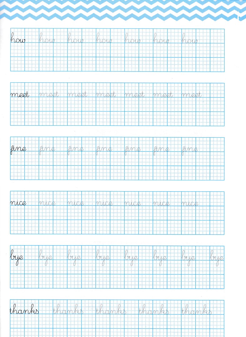 bộ english handwriting - vở tập viết tiếng anh lớp 3 - tập 1 - Ảnh 4