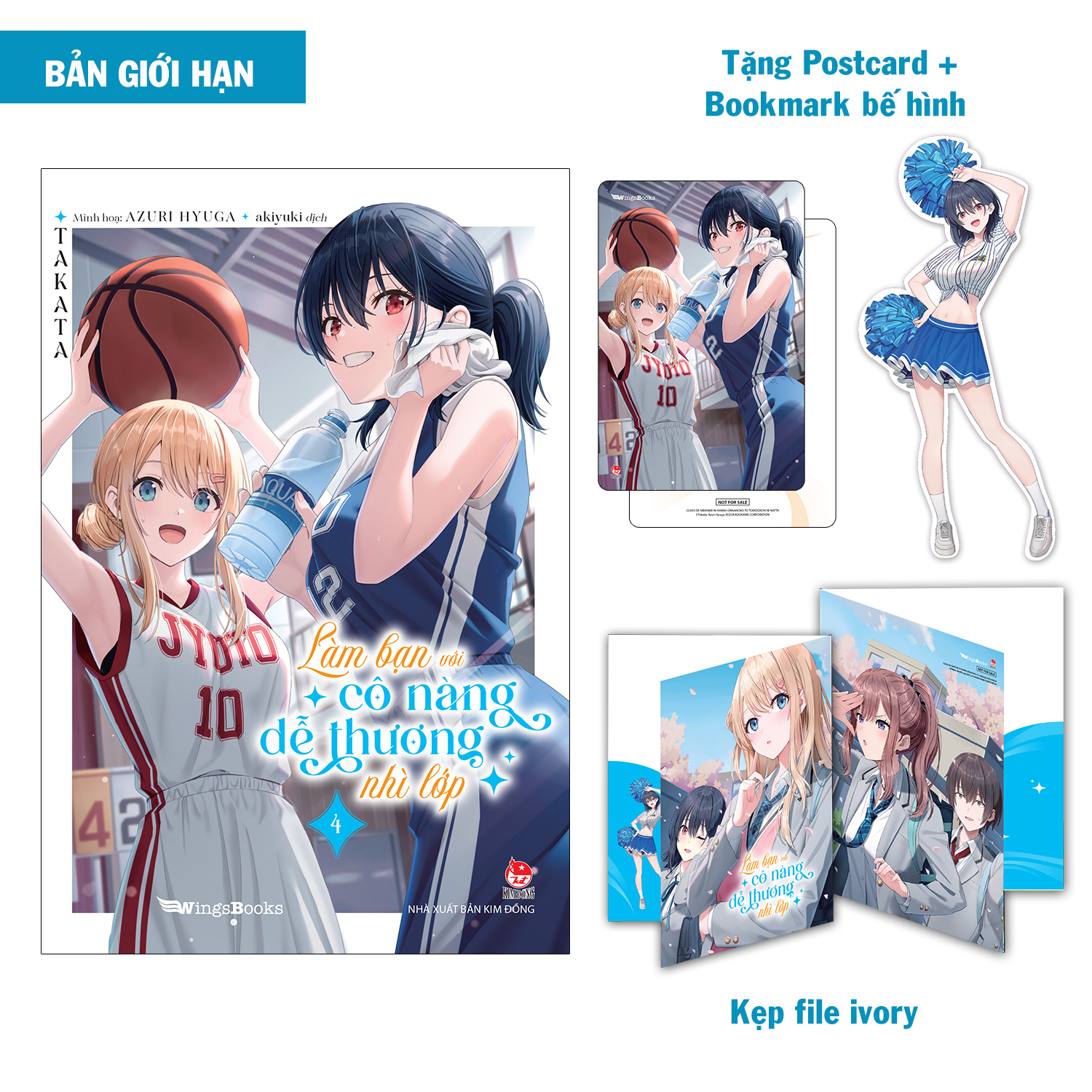 Bộ
						
										
										Làm Bạn Với Cô Nàng Dễ Thương Nhì Lớp - Tập 4 - Bản Giới Hạn - Tặng Kèm Postcard + Bookmark + Kẹp File Ivory + Poster - Ảnh 2