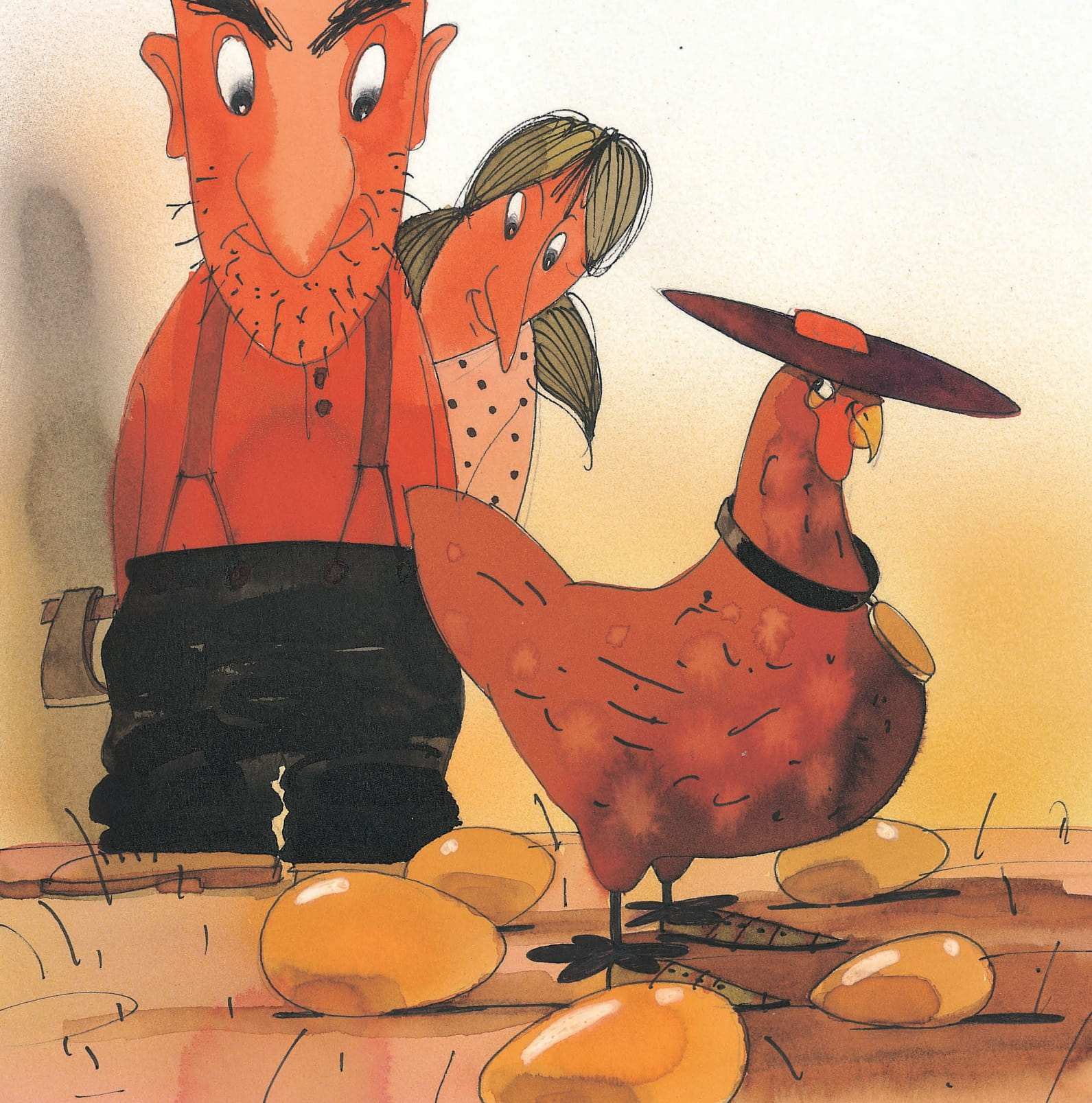 bộ learn english with fables 2 - học tiếng anh qua truyện ngụ ngôn - tập 2 - the hen and the golden eggs - gà mái và trứng vàng - Ảnh 4