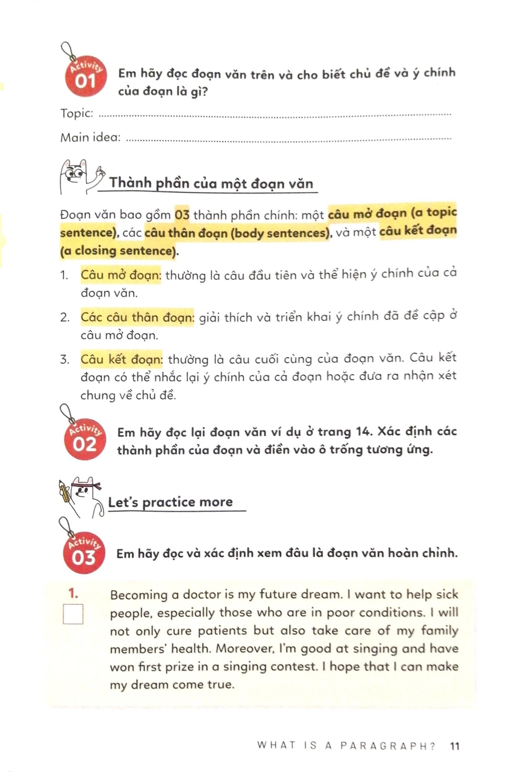 bộ letℹs write! 01 - viết đoạn không khó - Ảnh 8