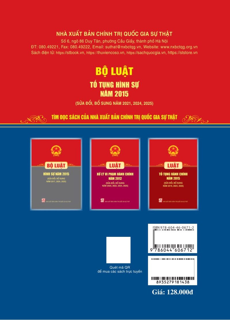 Bộ Luật Tố Tụng Hình Sự Năm 2015 (Sửa Đổi, Bổ Sung Năm 2021, 2024, 2025) - Ảnh 4