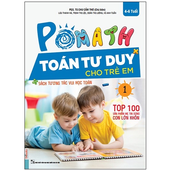 bộ pomath - toán tư duy cho trẻ em 4-6 tuổi - tập 1