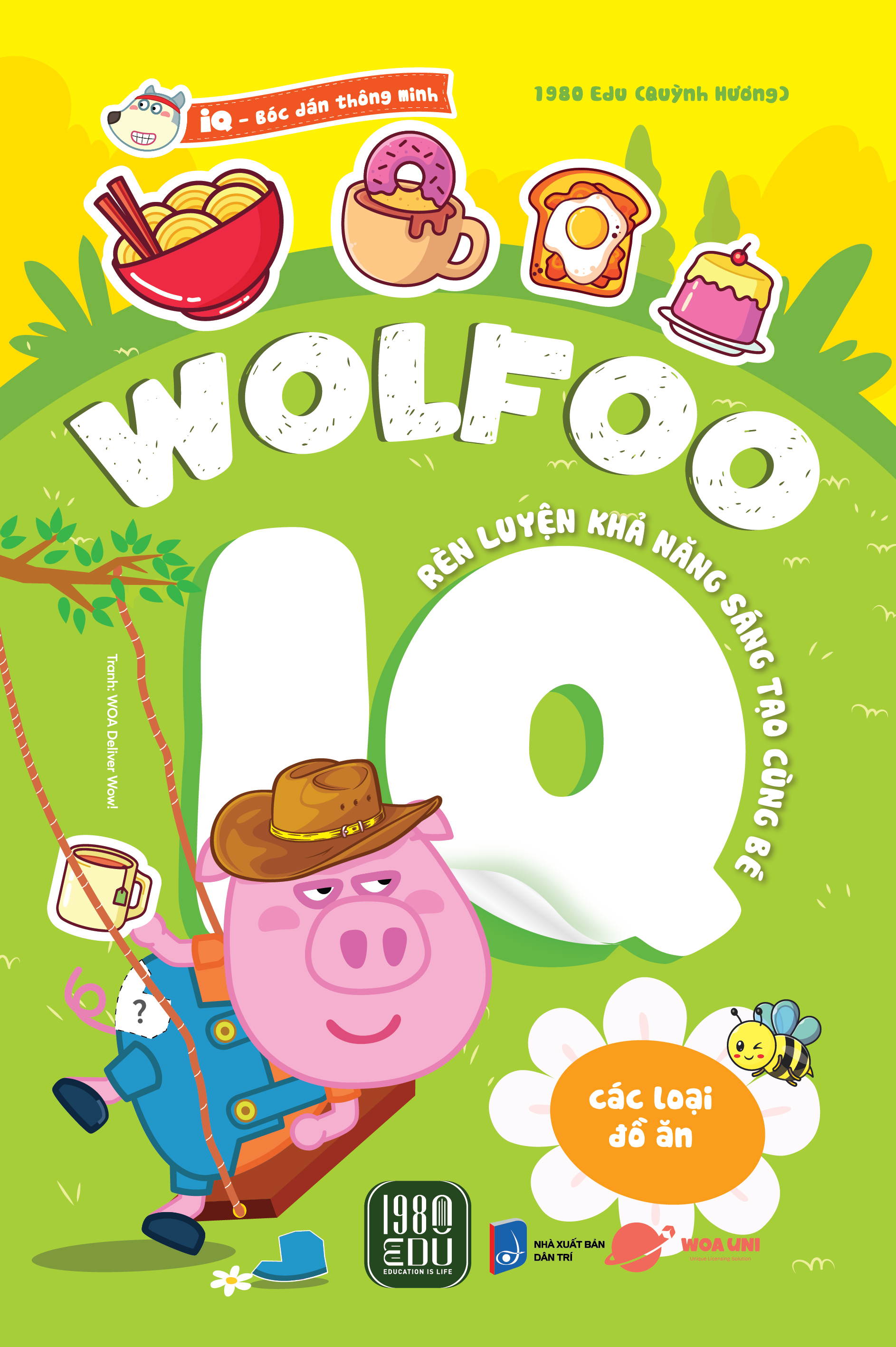 bộ sách bóc dán thông minh - wolfoo iq rèn luyện khả năng sáng tạo cùng bé (bộ 6 cuốn) - Ảnh 5