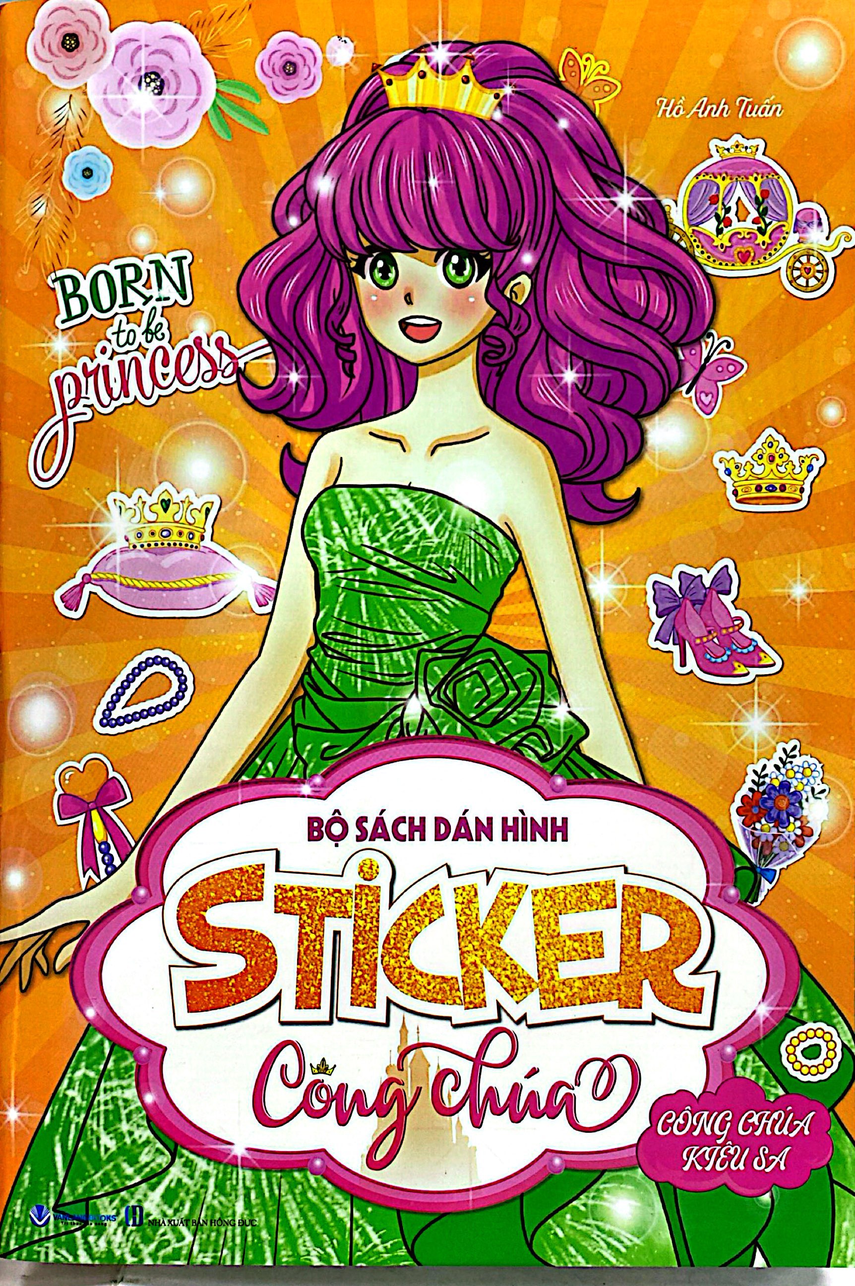 bộ sách dán hình - sticker công chúa - công chúa kiêu sa - Ảnh 2