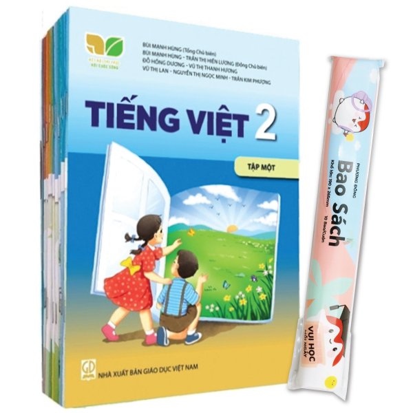 bộ sách giáo khoa bộ lớp 2 - kết nối - sách bài học (bộ 10 cuốn) (2023) + bao sách tp