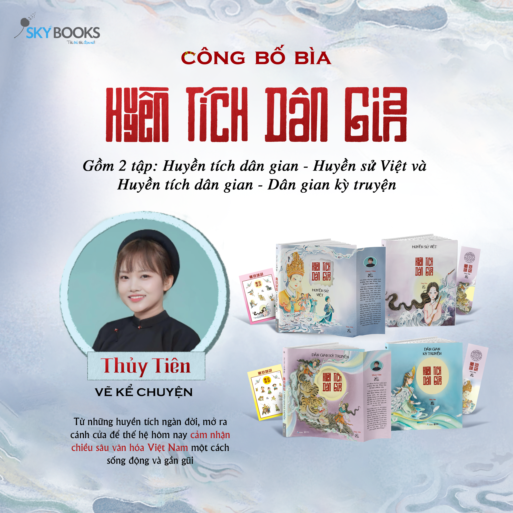Bộ Sách Huyền Tích Dân Gian - Huyền Sử Việt + Dân Gian Kỳ Truyện (Bộ 2 Cuốn) - Bản Đặc Biệt - Tặng Kèm 2 Bookmark + 2 Sticker - Ảnh 6