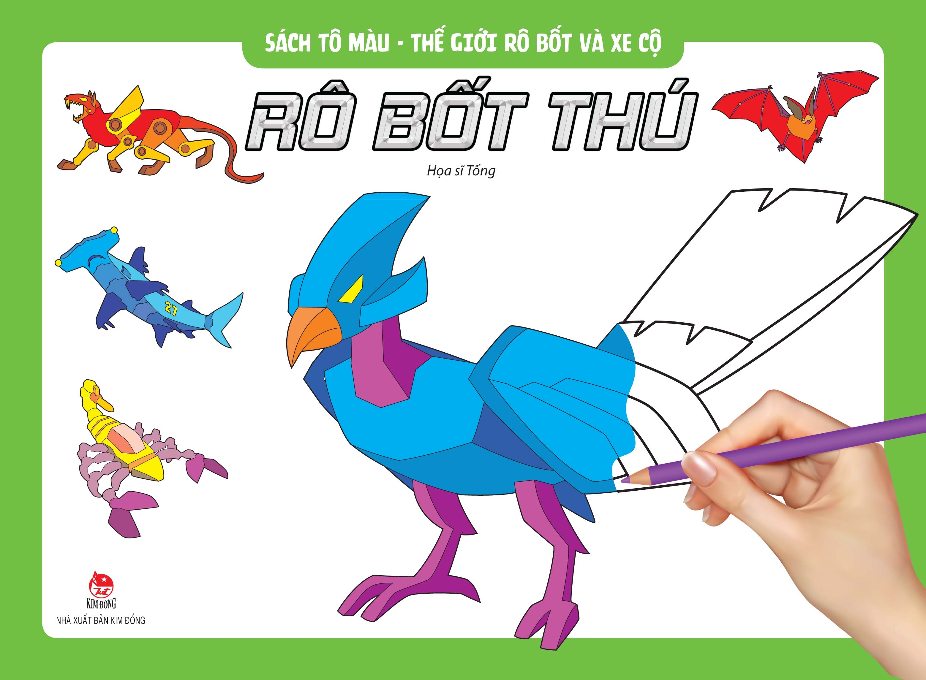 bộ sách tô màu - thế giới rô bốt và xe cộ (bộ 6 cuốn) (tái bản 2022) - Ảnh 6