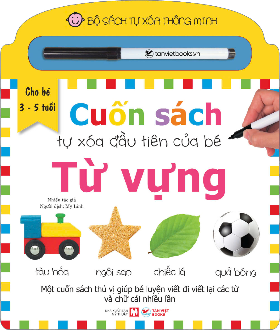 bộ sách tự xóa thông minh - cuốn sách tự xóa đầu tiên của bé - từ vựng - Ảnh 3