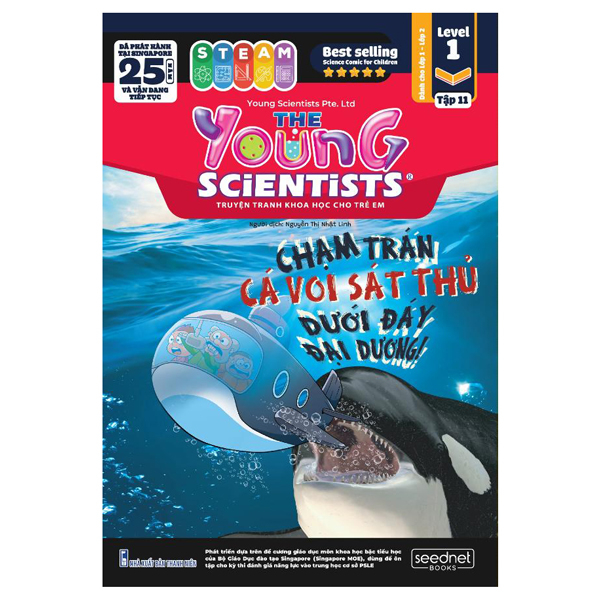 Bộ The Young Scientists - Truyện Tranh Khoa Học Cho Trẻ Em - Level 1 - Tập 11 - Chạm Trán Cá Voi Sát Thủ Dưới Đáy Đại Dương!