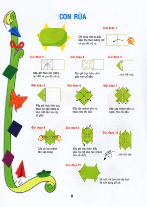 bộ vui cùng xếp giấy origami - tập 6 - Ảnh 10