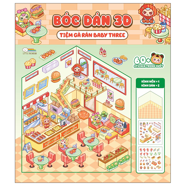 Bóc Dán 3D - Tiệm Gà Rán Baby Three (Tái Bản 2025)