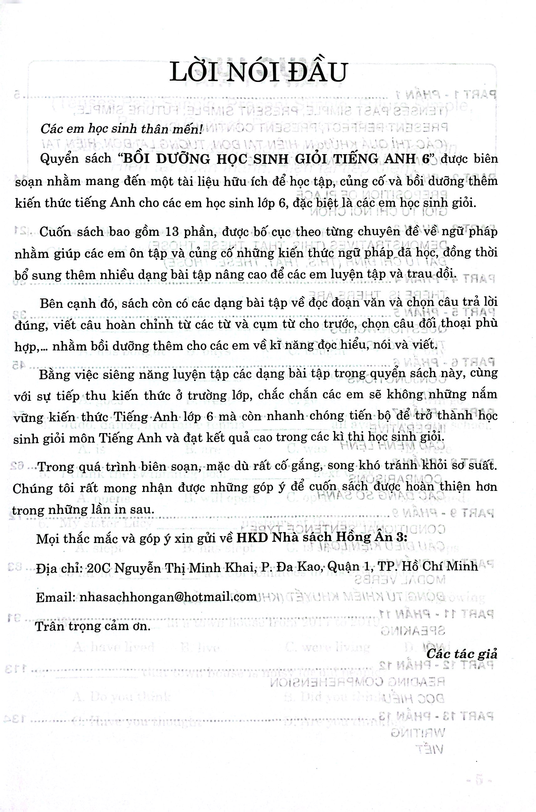 Bồi Dưỡng Học Sinh Giỏi Tiếng Anh Lớp 6 (Biên Soạn Theo Chương Trình Giáo Dục Phổ Thông Mới) - Ảnh 3
