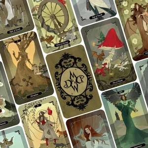 boxset dark wood tarot việt hóa (bộ bài + sách hướng dẫn) - Ảnh 8