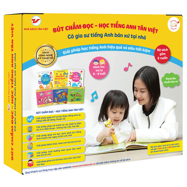 Bút Chấm Đọc-Học Tiếng Anh Tân Việt - Cô Gia Sư Tiếng Anh Bản Xứ Tại Nhà - Phiên Bản Ngỗng Mẹ (Dành Cho Trẻ Từ 0 Đến 6 Tuổi) - Tặng Kèm Thẻ Học Thông Minh Ngẫu Nhiên - Ảnh 18
