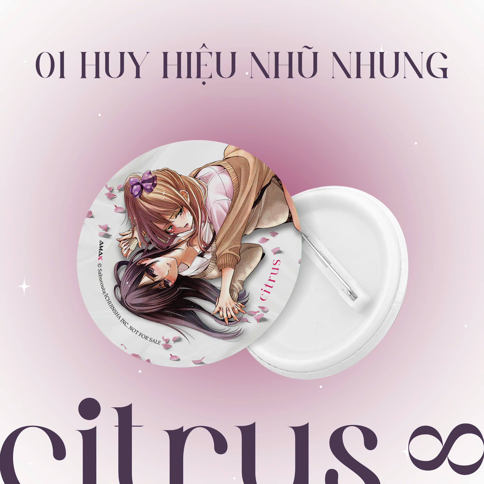 citrus - tập 8 - bản đặc biệt - tặng kèm hologram postcard hai mặt + leaflet 4 trang + lót ly gốm + huy hiệu nhũ nhung - Ảnh 5