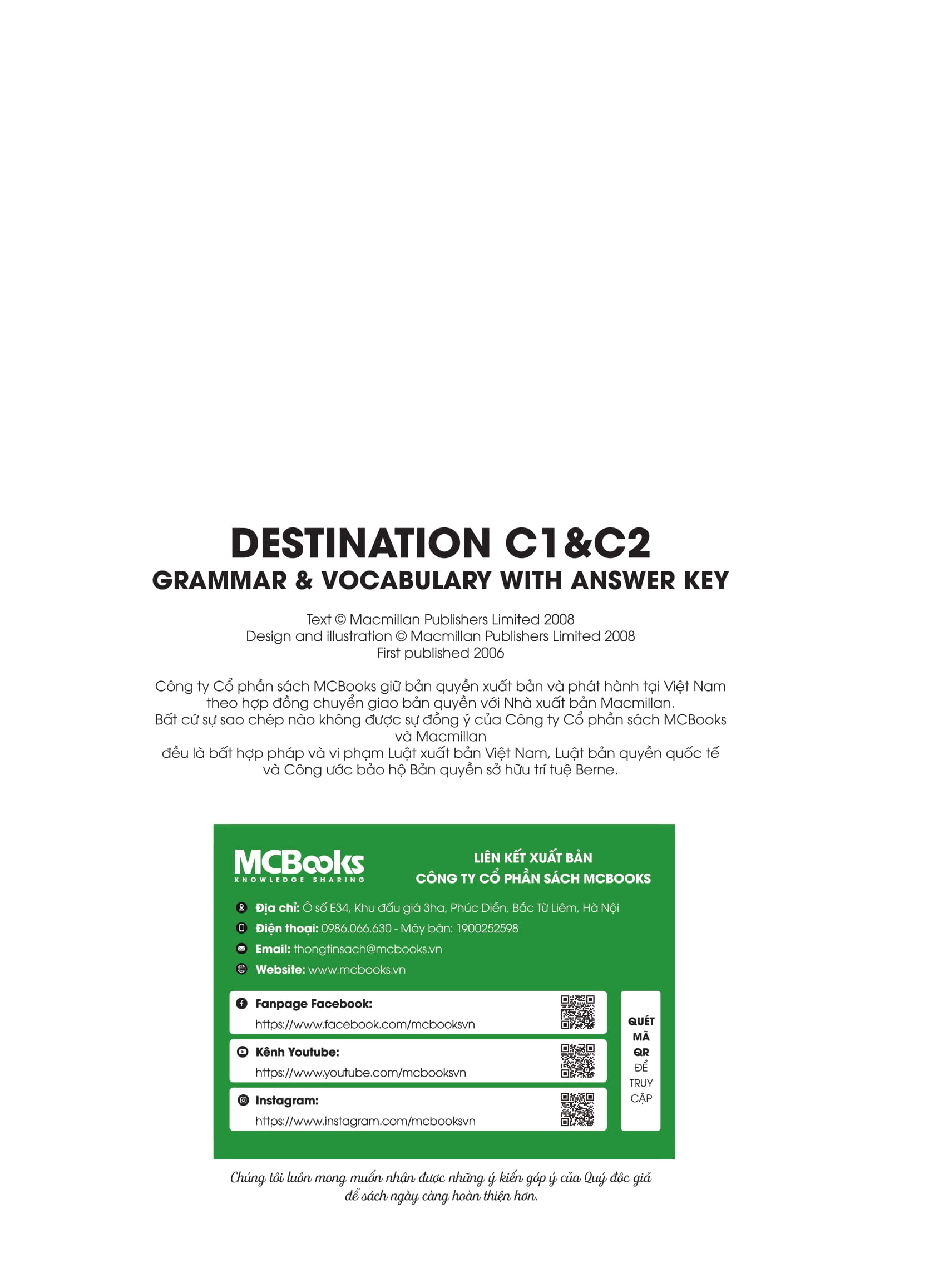 Destination C1&C2 - Grammar And Vocabulary With Answer Key (Không Đáp Án) - Ảnh 4