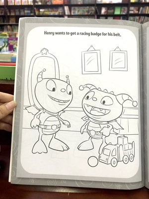 disney junior henry hugglemonster huggletastic colouring - Ảnh 6