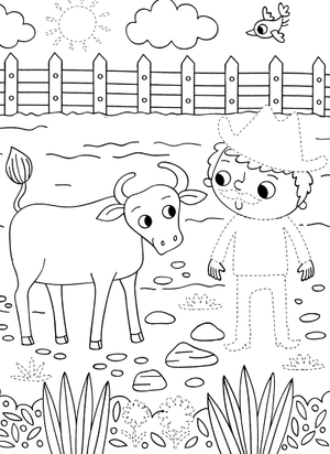 dress me up: cowboys - colouring & activity - Ảnh 4