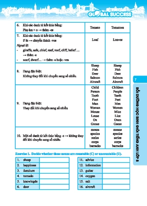 global success - chinh phục ngữ pháp và bài tập tiếng anh lớp 6 - tập 2 (có đáp án) (tái bản) - Ảnh 5