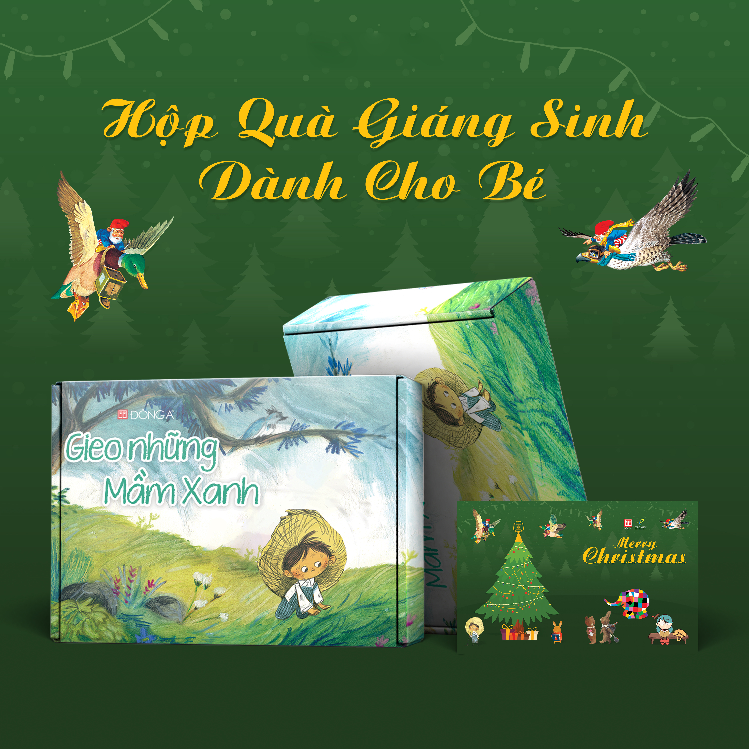 hộp quà giáng sinh cho bé phát triển toàn diện về tư duy và tính cách - elmer và những người bạn - Ảnh 3