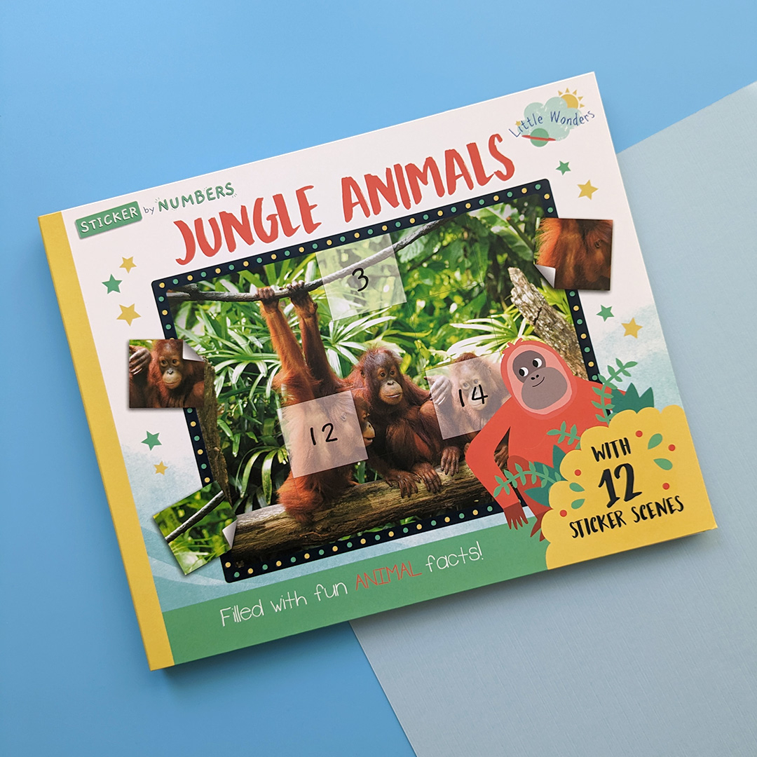 little wonders sticker by number - jungle animals - Ảnh 2