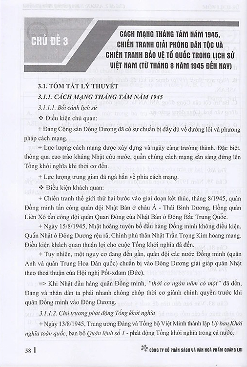 Luyện Thi Đánh Giá Năng Lực - Môn Lịch Sử - Kiến Thức Lớp 12 (Dành Cho Các Kì Thi Đánh Giá Năng Lực) - Ảnh 6