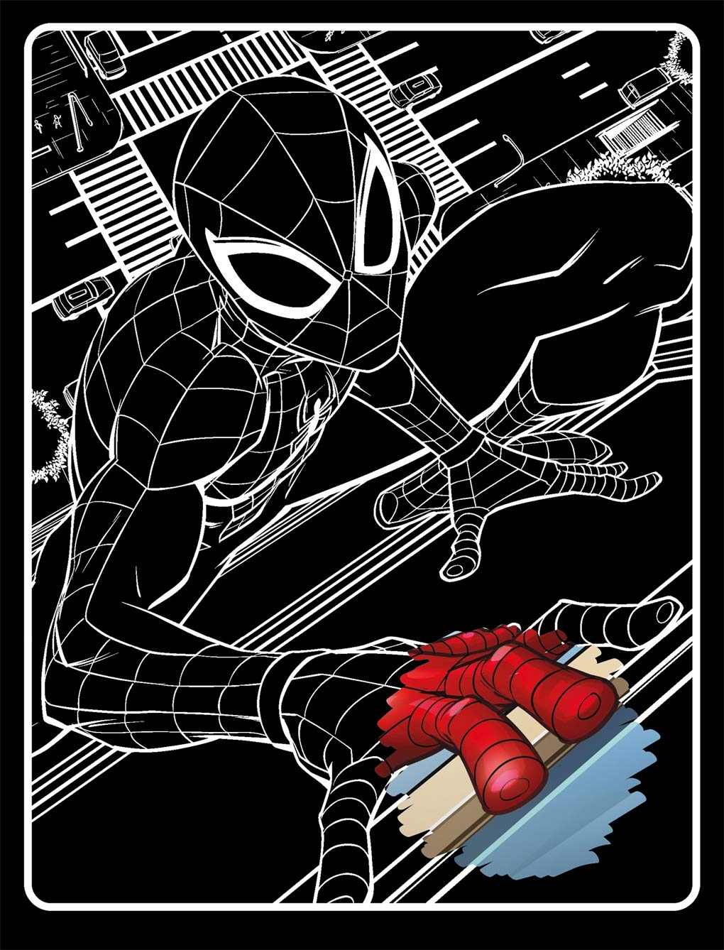 marvel spider-man: scratch art (scratch art marvel) - Ảnh 3