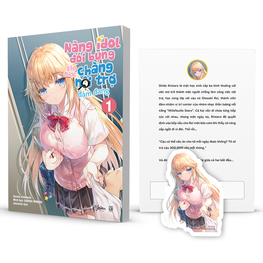 nàng idol đói bụng gặp được chàng nội trợ đảm đang - tập 1 - tặng kèm bookmark bế in 1 mặt - Ảnh 2