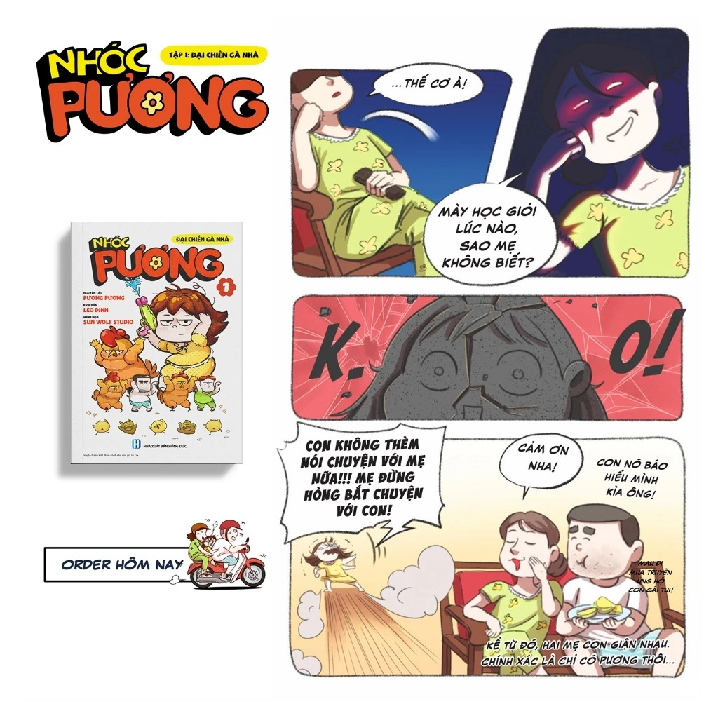 nhóc pương - tập 1 - đại chiến gà nhà - tặng kèm bookmark pvc trong suốt - Ảnh 5