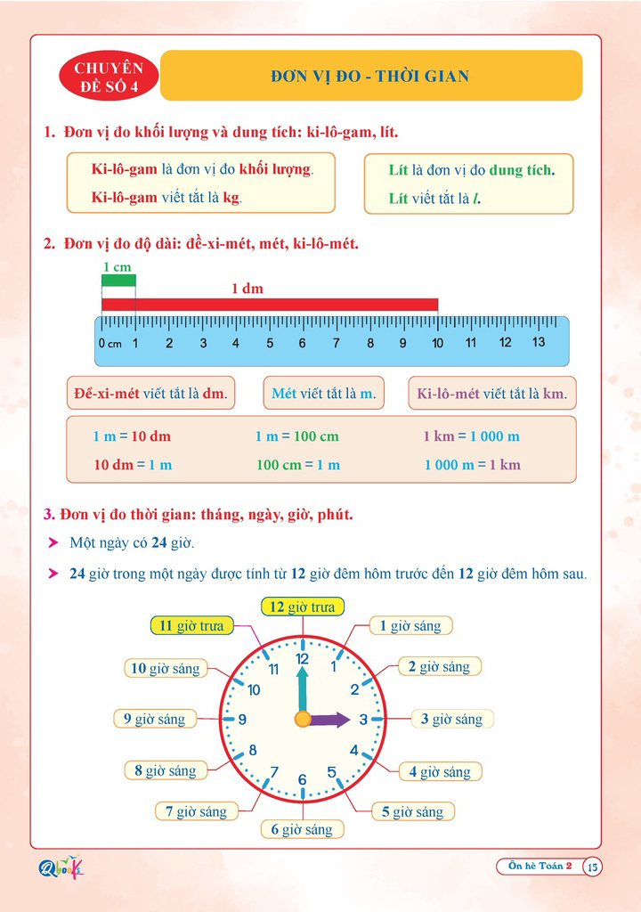 ôn hè toán 2 (dành cho học sinh lớp 2 lên lớp 3) (tái bản 2024) - Ảnh 5
