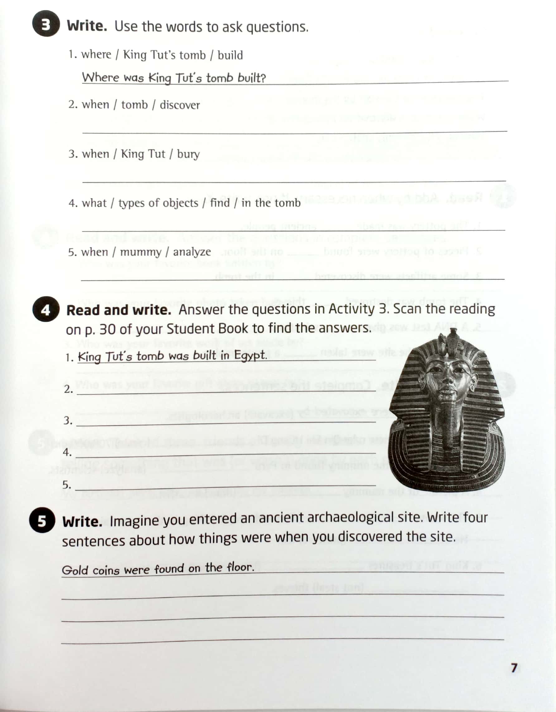 our world 6: grammar workbook - Ảnh 9