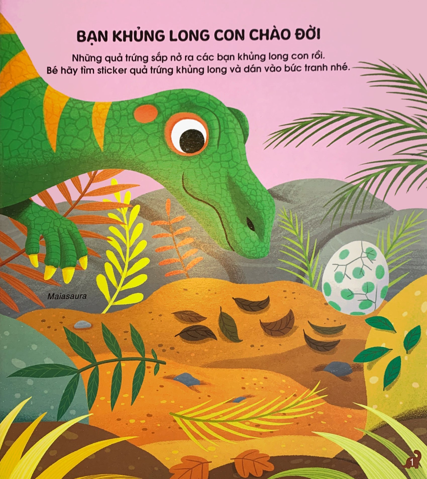 phát triển trí não cho trẻ qua tô-dán và nối hình - khủng long - Ảnh 4