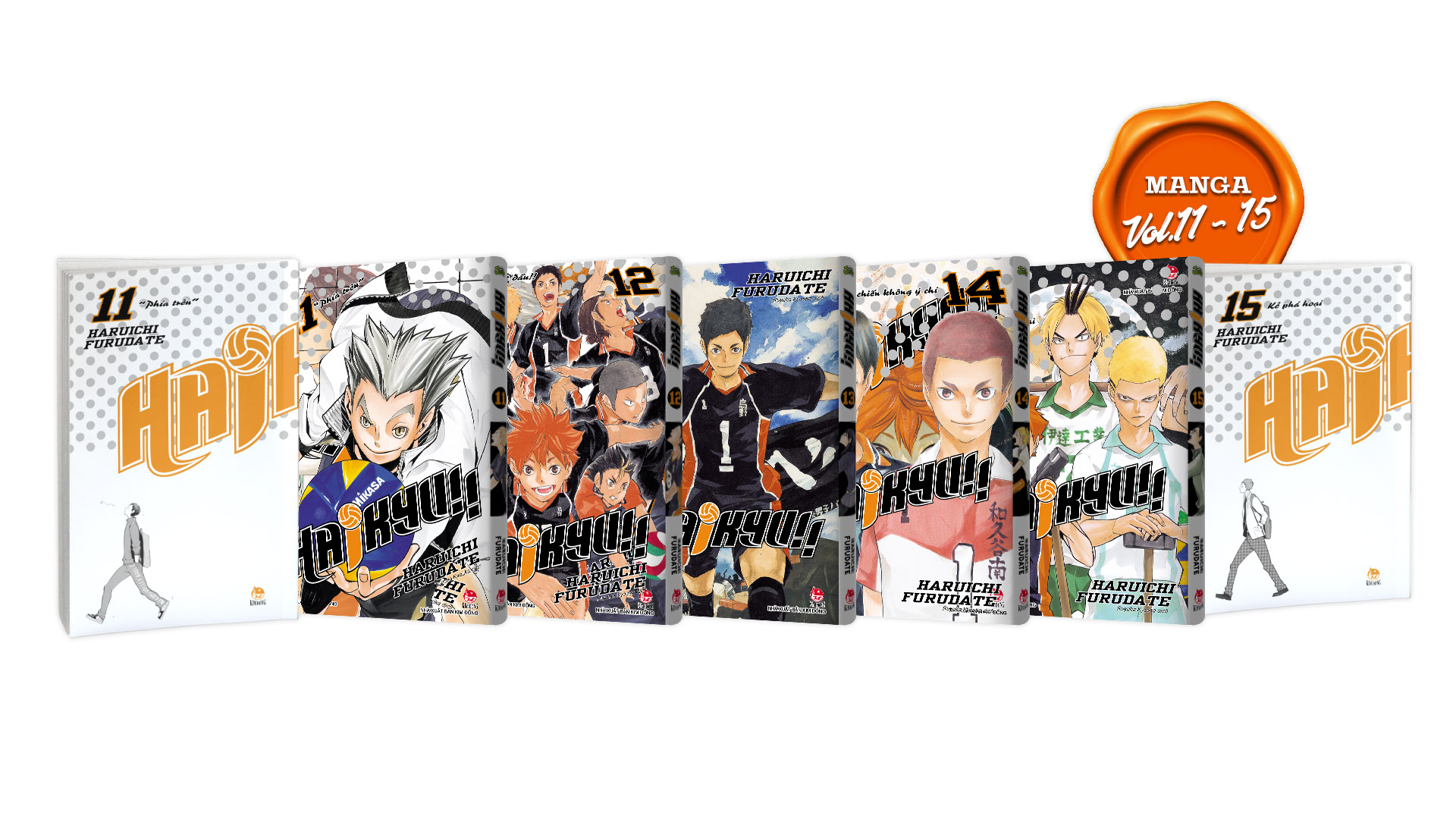 Premium Boxset Haikyu!! - Tap - 1 - 15 (Bo 15 Cuon) - Tang Kem Bia Ao Hieu Ung UV + Bia Ao Hieu Ung Metalize - Ảnh 11