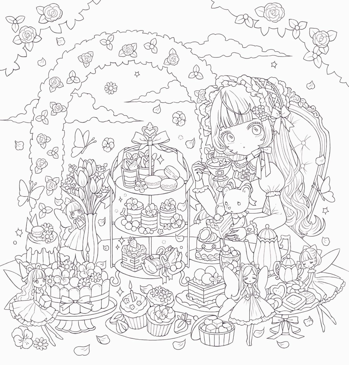 Romantic Gothic 城咲ロンドンぬり絵ブック - Romantic Gothic Nurie Book - Ảnh 3