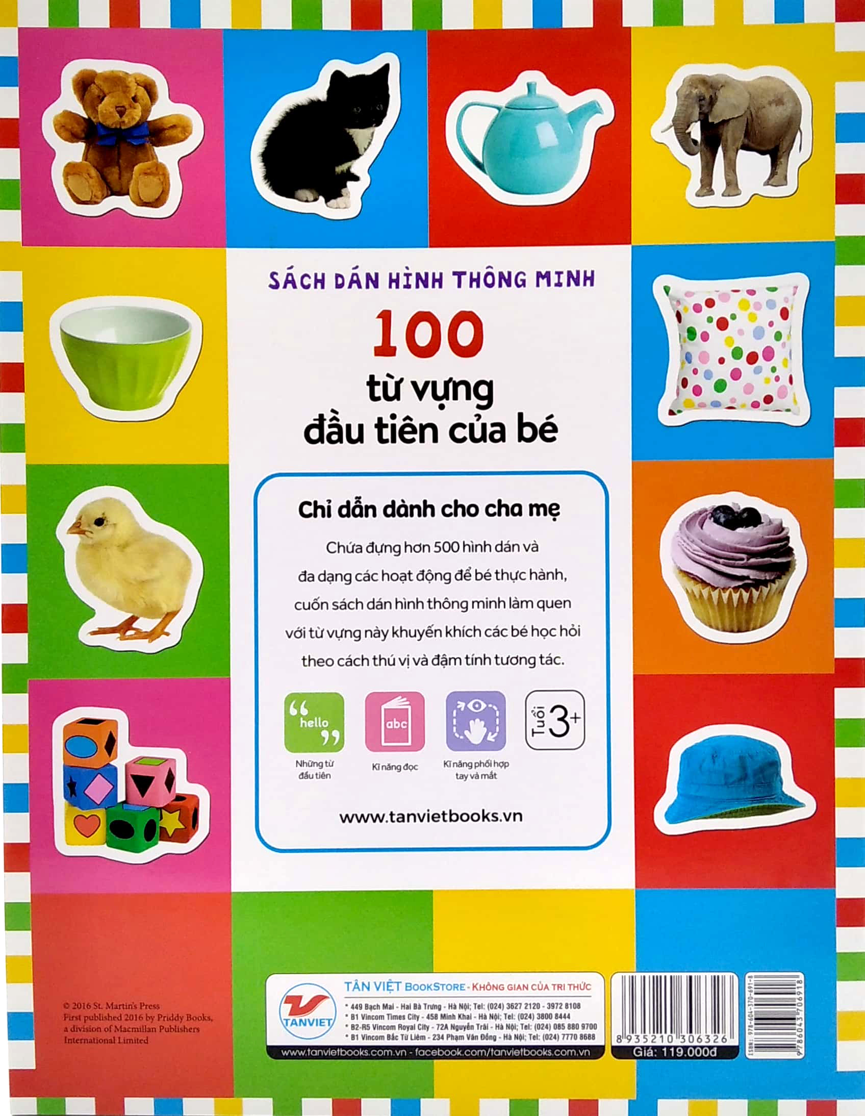sách dán hình thông minh - 100 từ vựng đầu tiên của bé - Ảnh 6