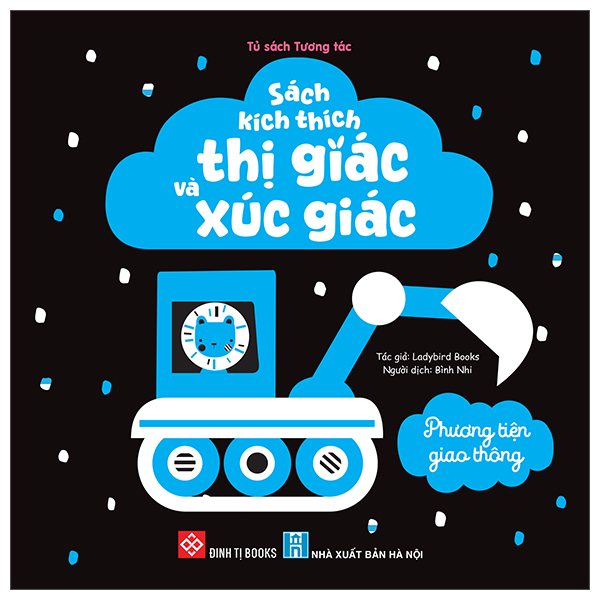 sách kích thích thị giác và xúc giác - phương tiện giao thông - bìa cứng