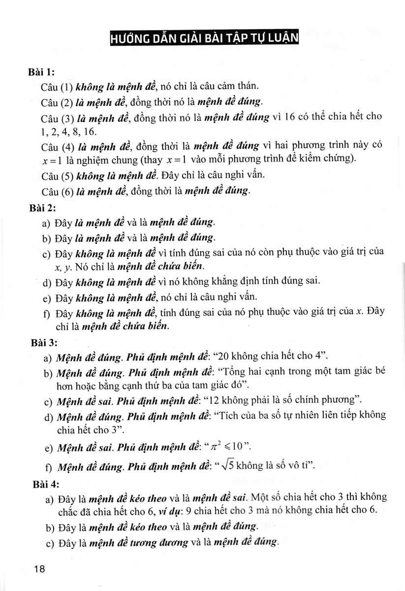 sách tham khảo toán 10 - quyển 1 (biên soạn theo chương trình giáo dục phổ thông mới - dùng chung cho các bộ sgk hiện hành) - Ảnh 10
