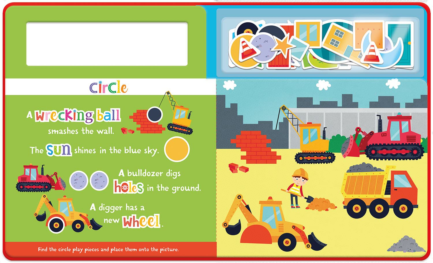 shapes on the construction site (play felt educational) - Ảnh 7