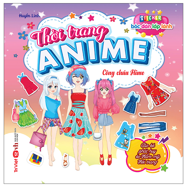Sticker Boc Dan Lap Lanh - Thoi Trang Anime - Cong Chua Hime