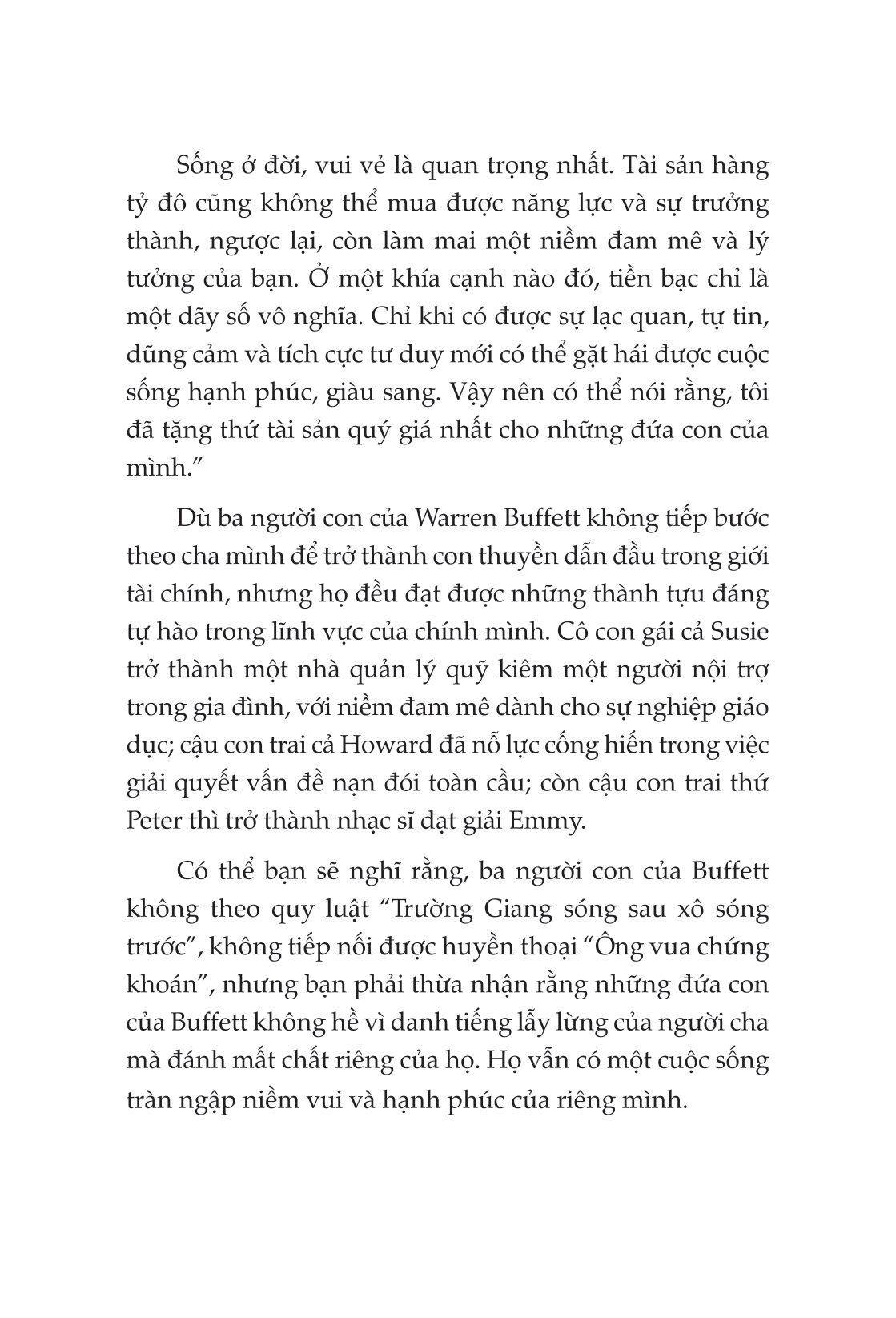 tâm thư của warren buffett dành cho con cái - Ảnh 6